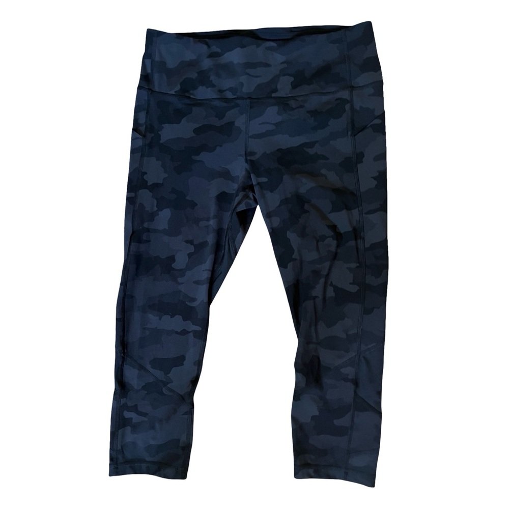 Lululemon Align™ High-Rise Crop EUC Size 12 Camo Black/Grey  MSRP $99